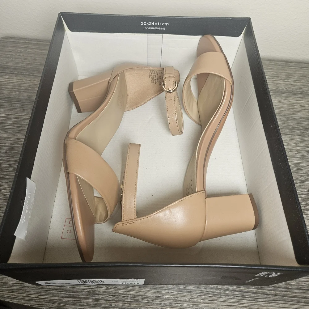 Naturalizer Vera Dress Sandal Size 9.5 Wide Frappe in box Leather Dress Sandal - Picture 10 of 11